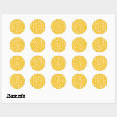 Maanpatroon Ronde Sticker (Vel)