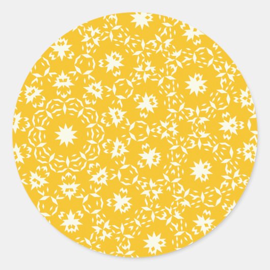 Maanpatroon Ronde Sticker (Voorkant)