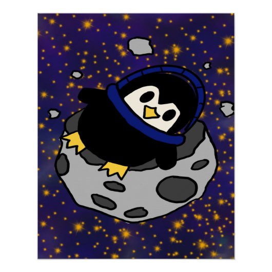 maanpinguïn perfect poster (Voorkant)