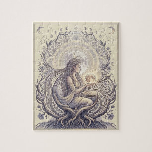Maanpriesteres Godin Legpuzzel