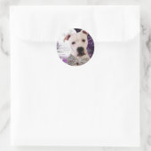 maanpuppy ronde sticker (Tas)