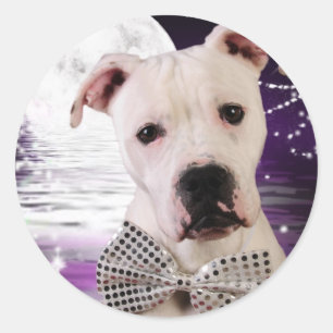 maanpuppy ronde sticker