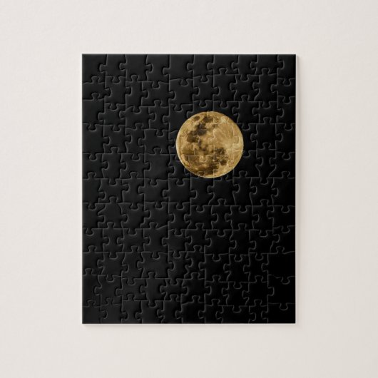 Maanpuzzel met zwarte achtergrond legpuzzel (Verticaal)