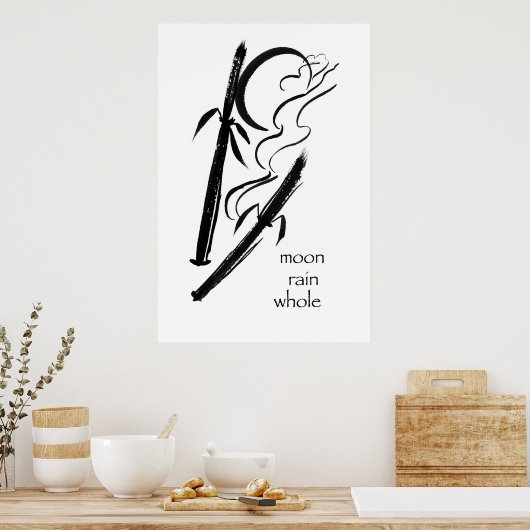 maanregen poster (Keuken)