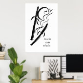 maanregen poster (Thuiskantoor)