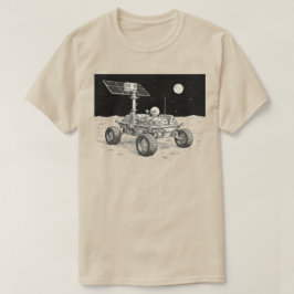 Maanrover Exploratie Illustratie T-shirt