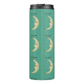 maansikkel La Luna blauwgroen en geel Thermosbeker (Achterkant)