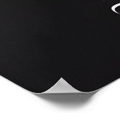 Maansrode witte wolf poster (Hoek)