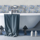 Maansteen en zilver- Mozaïek Cellen Tegeltje