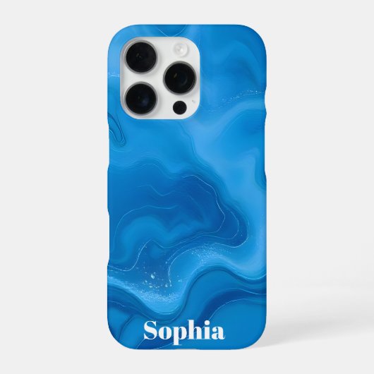 Maansteenblauw iPhone Hoesje (Achterkant)