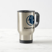 Maansterren conceptualiseren reisbeker (Voorkant rechts)