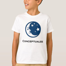 Maansterren conceptualiseren t-shirt