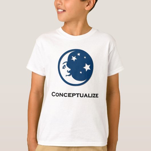 Maansterren conceptualiseren t-shirt (Voorkant)