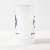 Maansterren verlichting matglas bierpul (Center)