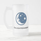 Maansterren verlichting matglas bierpul (Links)