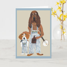 Maanstroper Hound en Beagle pup Kaart