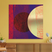 Maansverduistering - Abstract Canvas Afdruk (Insitu (Woonkamer))