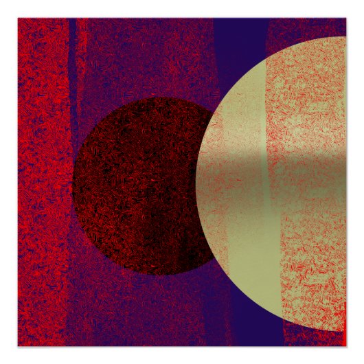 Maansverduistering - abstract perfect poster (Voorkant)
