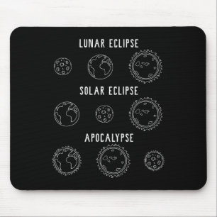 Maansverduistering Apocalypse Astronomie Nerd Scie Muismat
