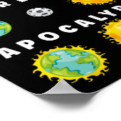 Maansverduistering Apocalypse Astronomie Nerd Scie Poster (Hoek)