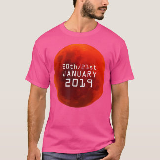 Maansverduistering Bloed Rode Maan Astronomie T-shirt