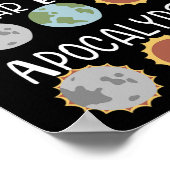 Maansverduistering en apocalyps 8 april 2024 poster (Hoek)