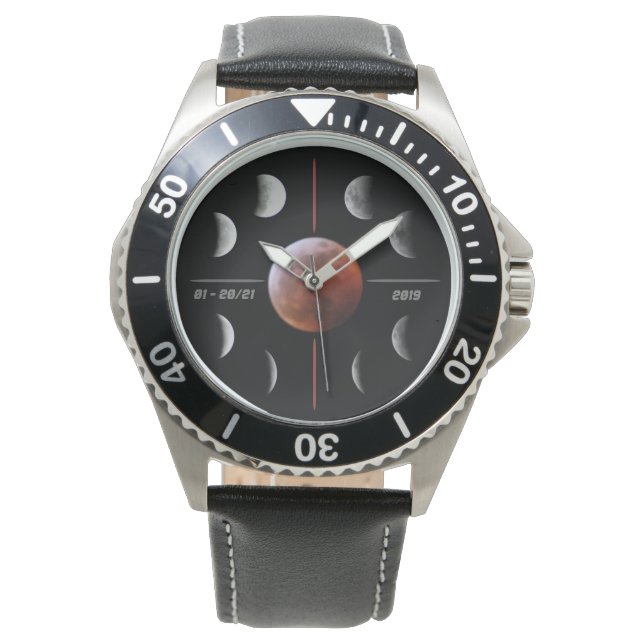 Maansverduistering Watch Horloge (Voorkant)