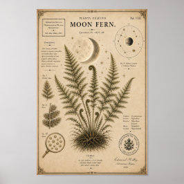 Maanvaren Victoriaans Botanisch Museum Print