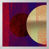 Maanverduistering - abstract poster (Voorkant)