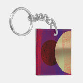 Maanverduistering - abstract sleutelhanger (Voorkant Links)