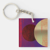 Maanverduistering - abstract sleutelhanger (Voorkant)