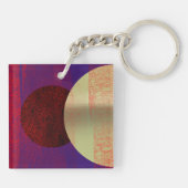 Maanverduistering - abstract sleutelhanger (Achterkant)