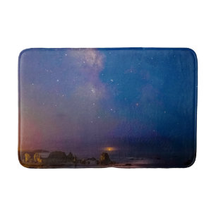 Maanverduistering & Melkweg   Bandon Beach, Oregon Badmat