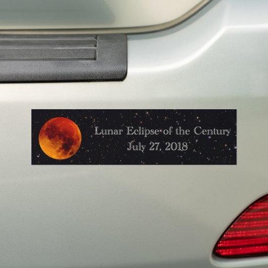 Maanverduistering van de Eeuw Bumpersticker (Op auto)