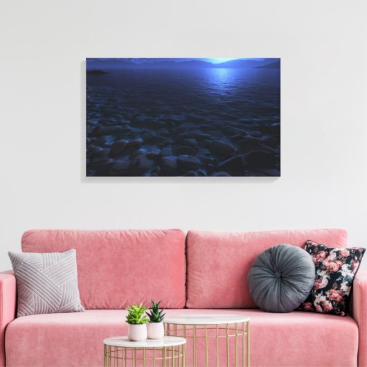 maanverering canvas afdruk (Insitu (Woonkamer))