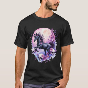 Maanverlicht Eenhoorn Tussen Vergeten Rozen, T-shirt