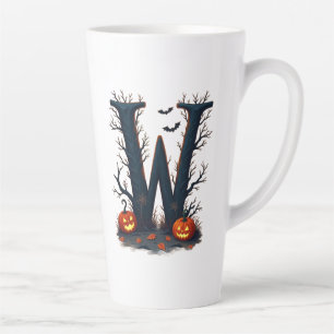 Maanverlicht Monogram  W Latte Mok