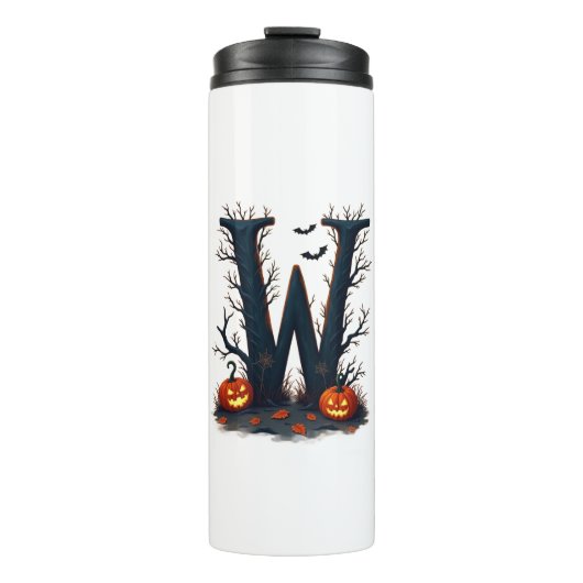 Maanverlicht Monogram  W Thermosbeker (Voorkant)