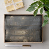 Maanverlicht Treinstation Decoupage Tissuepapier (Geschenk)