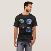 Maanverlichte Adelaar Trio T-shirt (Voorkant volledig)