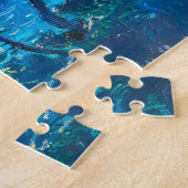 Maanverlichte baai met boten Impressionistische No Legpuzzel (Zijkant)