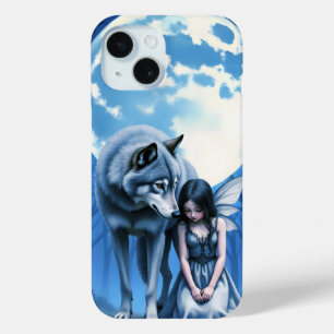 Maanverlichte Band – De Wolf en de Gotische Fee. iPhone 15 Case