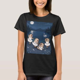 Maanverlichte Beer Ballerina T-Shirt