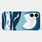 Maanverlichte bergen: een sereen nachtlandschap Case-Mate iPhone case (Achterkant (horizontaal))