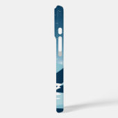 Maanverlichte bergen: een sereen nachtlandschap Case-Mate iPhone case (Achterkant / Links)