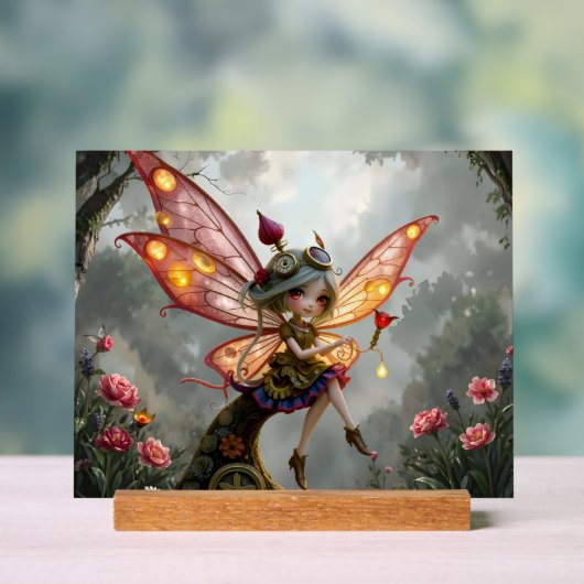 Maanverlichte Bewaarder van het Klokkenlicht. Acryl Bord (Neutraal)