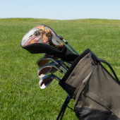 Maanverlichte Bewaarder van het Klokwerklicht. Golfheadcover (Insitu)