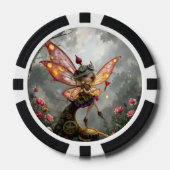 Maanverlichte Bewaarder van het Klokwerklicht. Poker Chips (Voorkant)