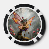 Maanverlichte Bewaarder van het Klokwerklicht. Poker Chips (Achterkant)