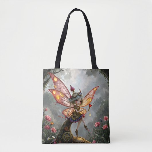 Maanverlichte Bewaarder van het Klokwerklicht. Tote Bag (Voorkant)